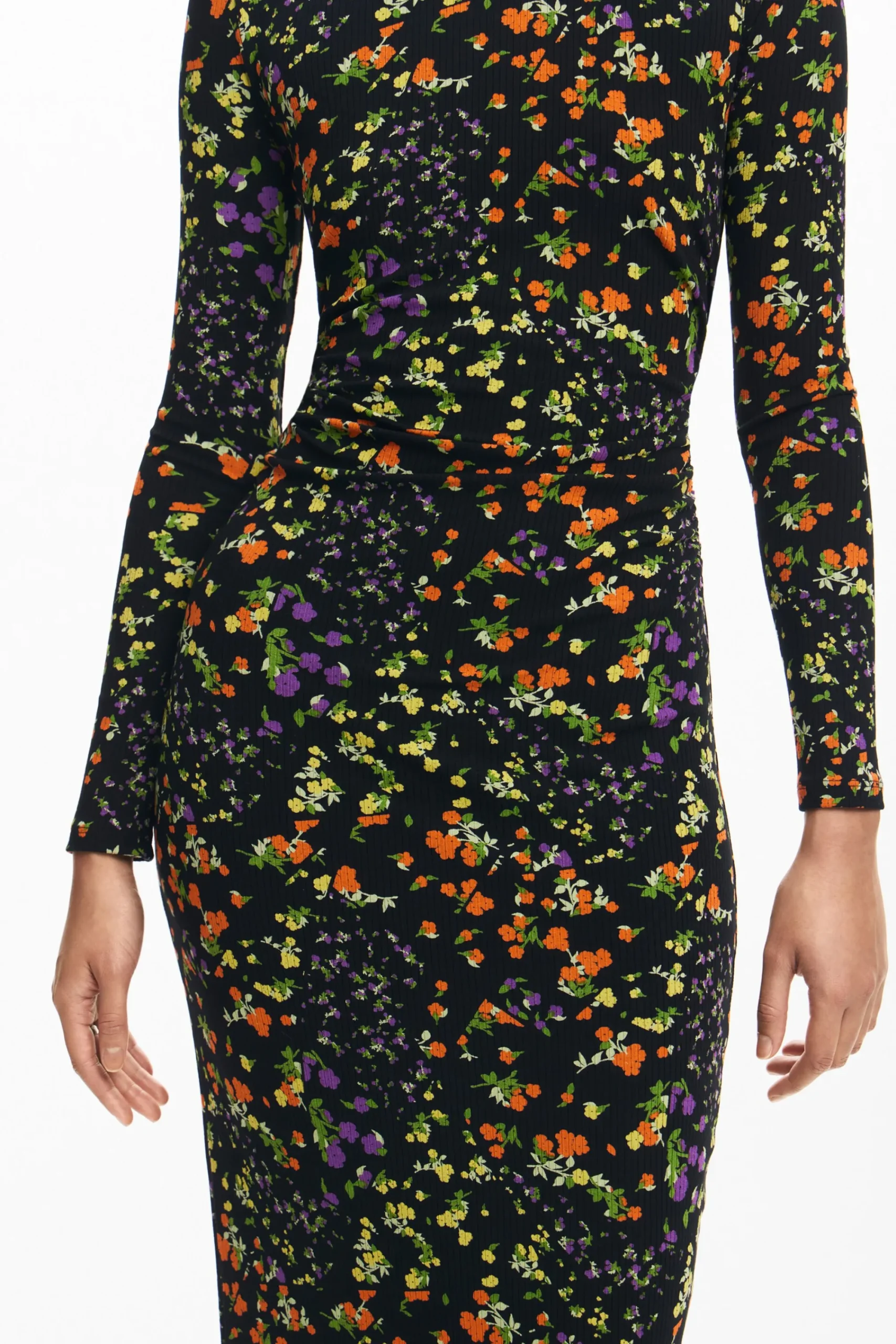 Vestidos Y Monos-Desigual Vestido slim flores