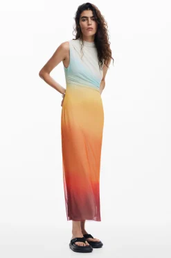 Vestidos Y Monos-Desigual Vestido tul degradado