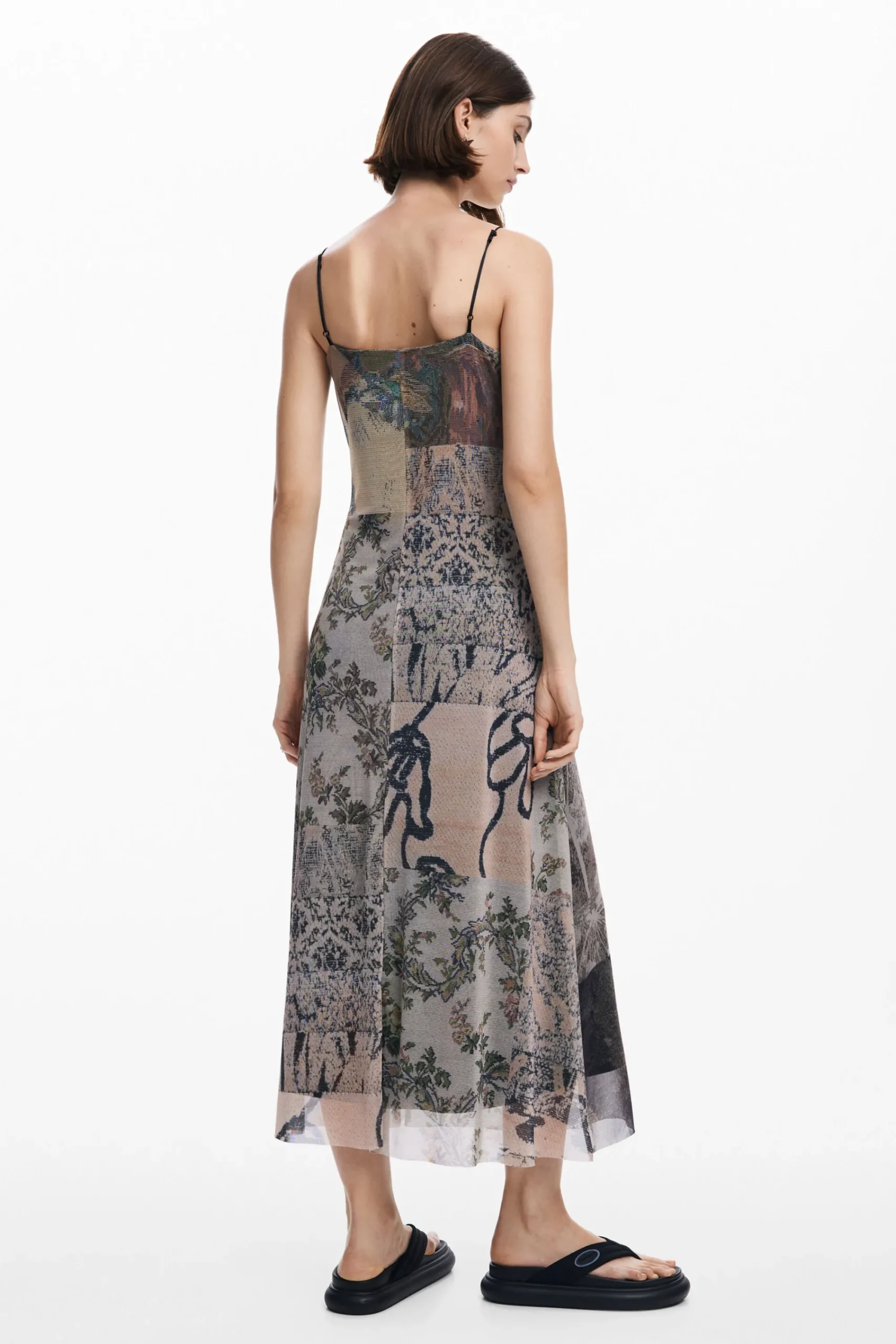 Vestidos Y Monos-Desigual Vestido tul estampado
