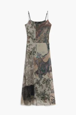 Vestidos Y Monos-Desigual Vestido tul estampado