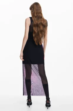 Vestidos Y Monos-Desigual Vestido tul flores