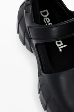 Zapatos-Desigual Zapatilla bailarina cierre de liberación lateral